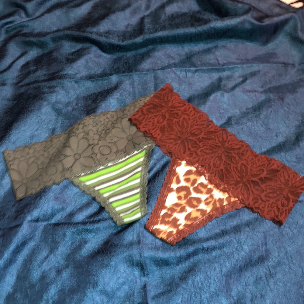 2 Size Small Thong Panties NWOT